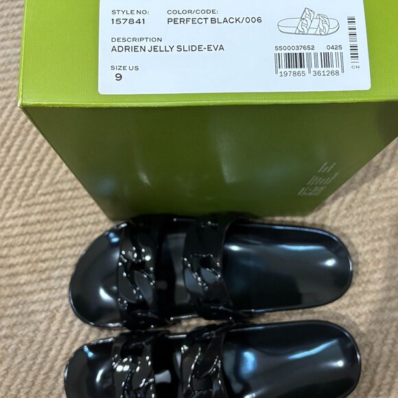 Tory Burch Women Adrien Jelly Lightweight Flat Slide Sandals - Picture 8 of 14